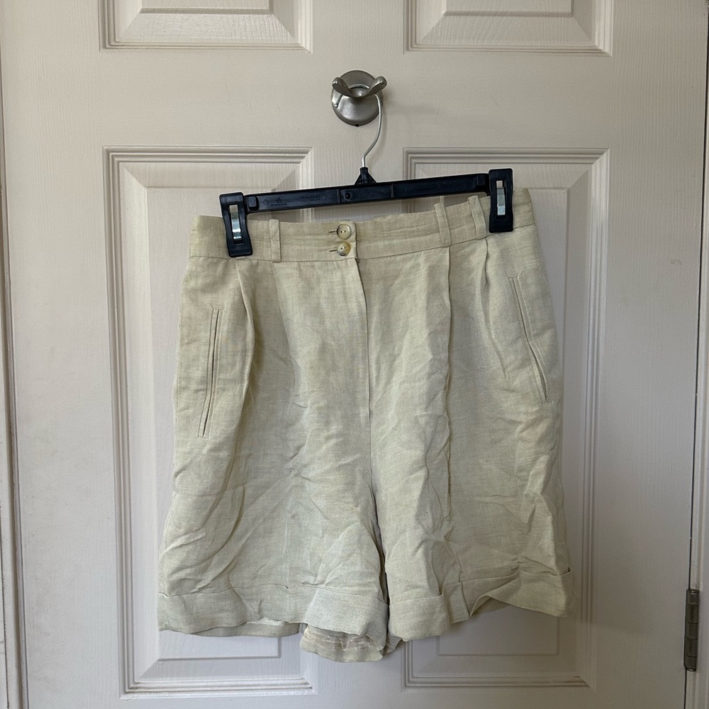 Vintage linen shorts